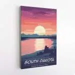 South Dakota Paddle The Missouri River Canvas