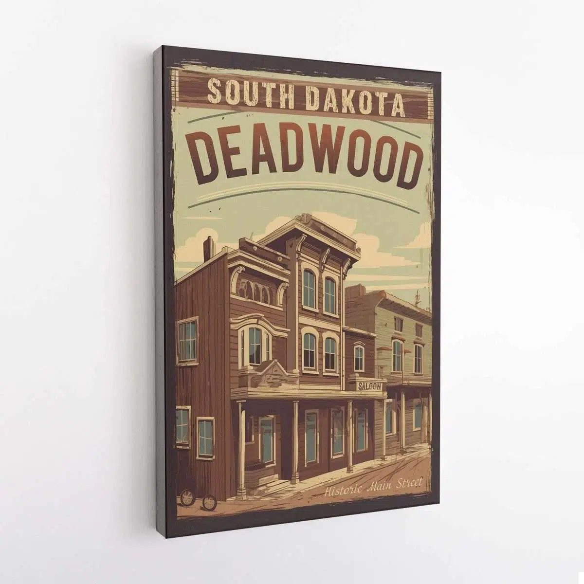 South Dakota Deadwood Historic Main Street Canvas