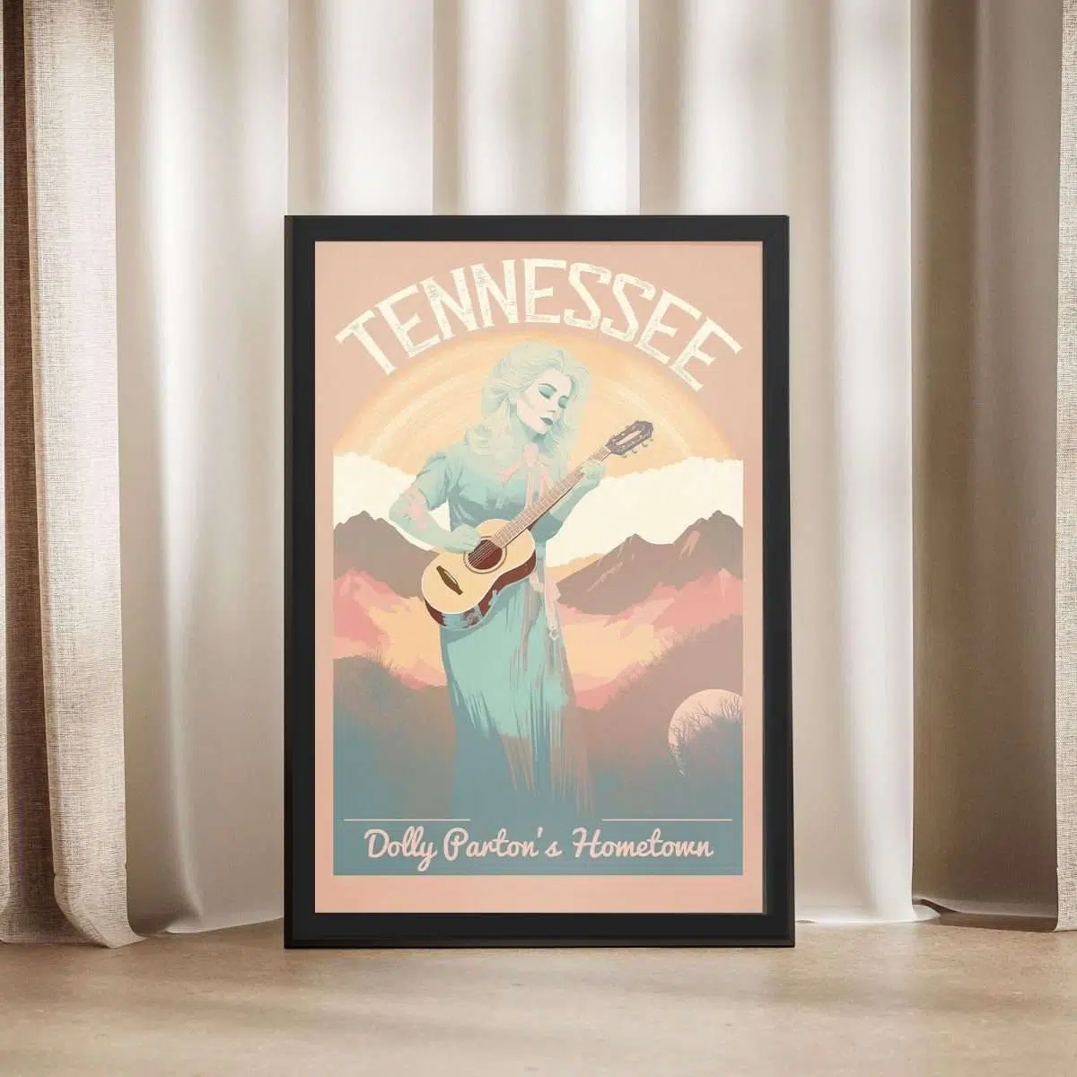 Tennessee Dolly Parton's Hometown Framed Poster