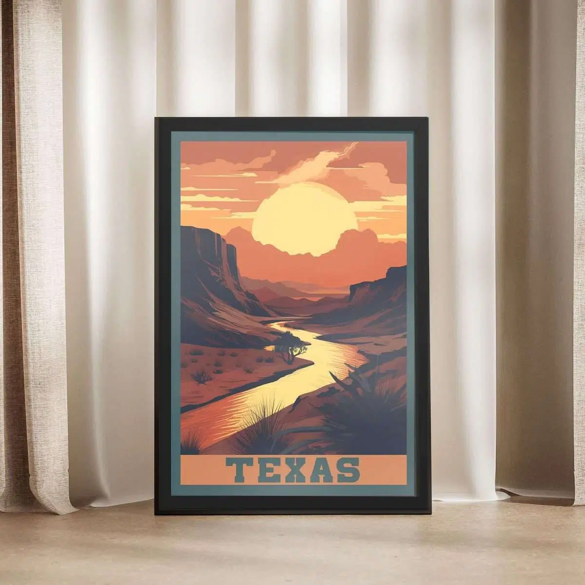 Texas Big Bend National Park Framed Poster