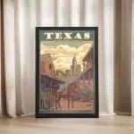 Texas Fort Worth Stockyards Framed Poster