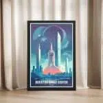 Texas Houston Space Center Framed Poster