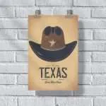 Texas Lone Star State Poster