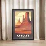 Utah Monument Valley Framed Poster