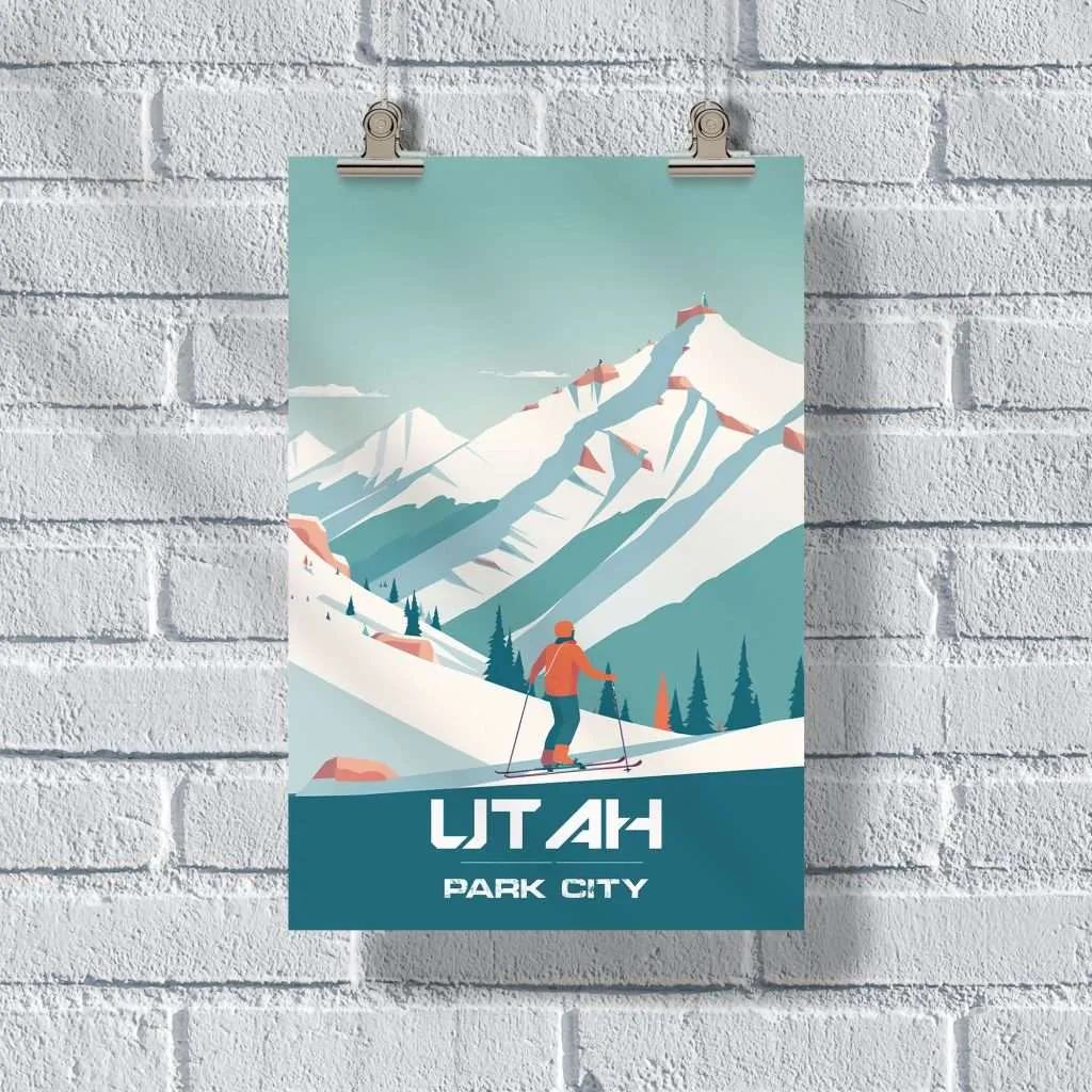 Utah Park City Poster