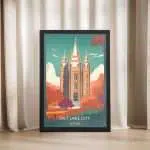 Utah Salt Lake City Temple Square Framed Poster