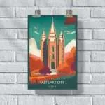 Utah Salt Lake City Temple Square Poster