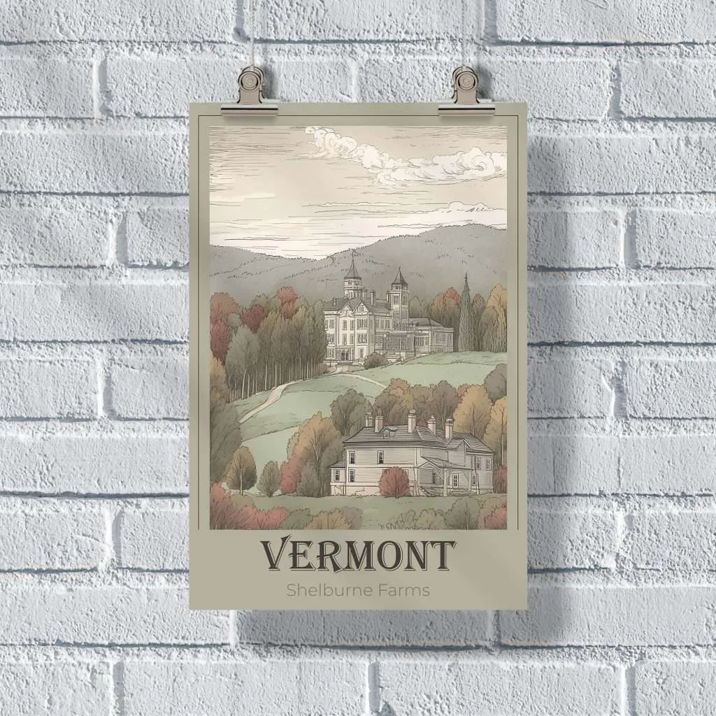 Vermont Shelburne Farms Poster