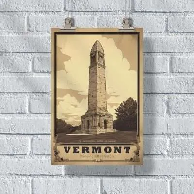 Vermont The Bennington Battle Monument Poster