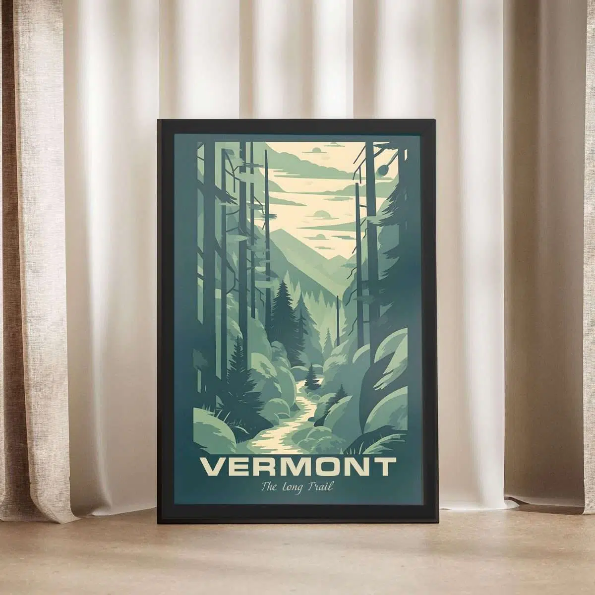 Vermont The Long Trail Framed Poster