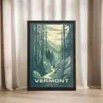 Vermont The Long Trail Framed Poster