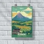 Vermont Welcome To Adventure Poster