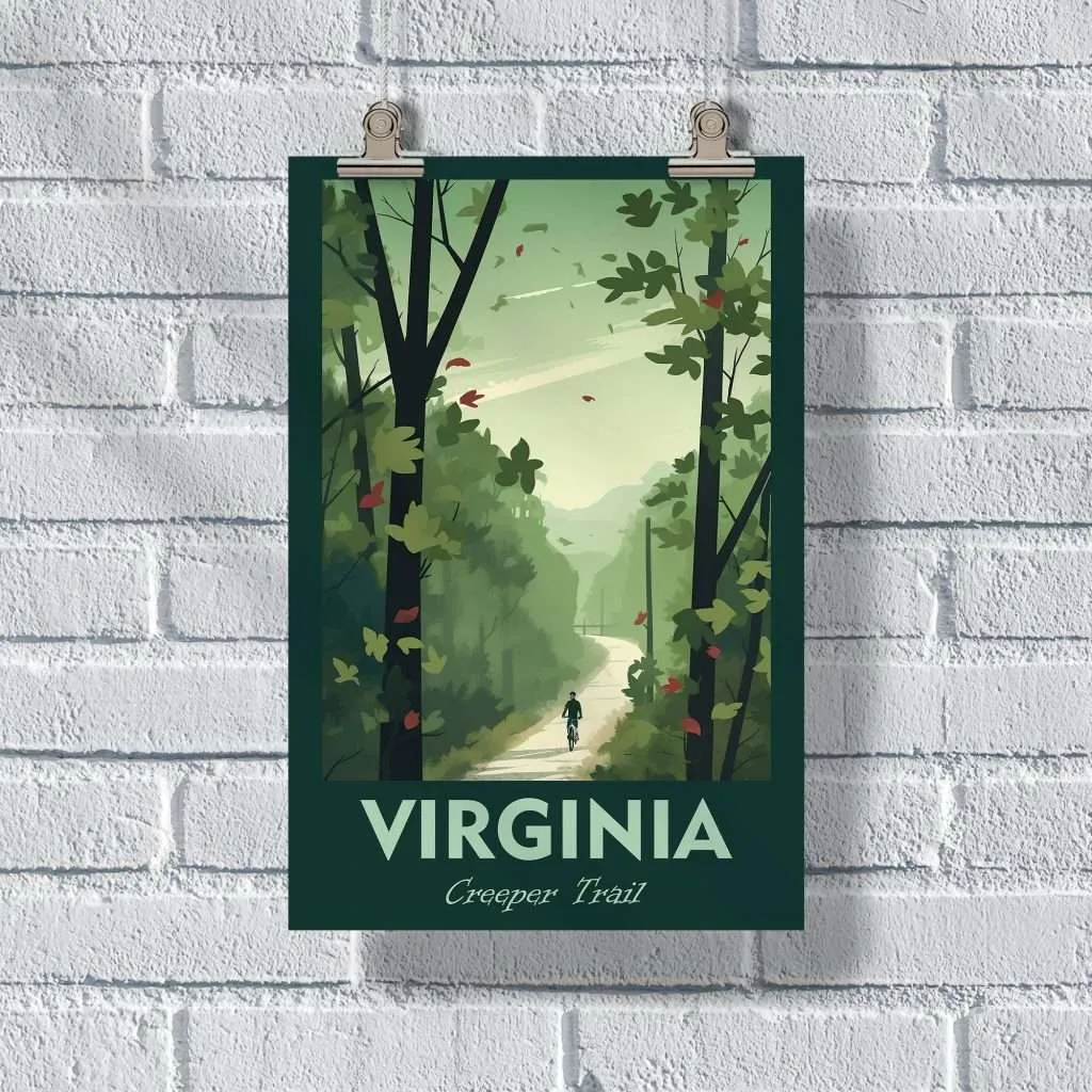 Virginia Creeper Trail Poster