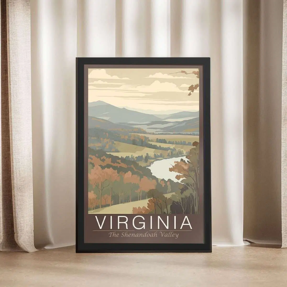 Virginia The Shenandoah Valley Framed Poster