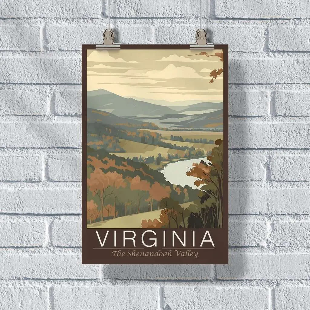 Virginia The Shenandoah Valley Poster