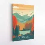 Virginia Welcome To The Old Dominion Canvas