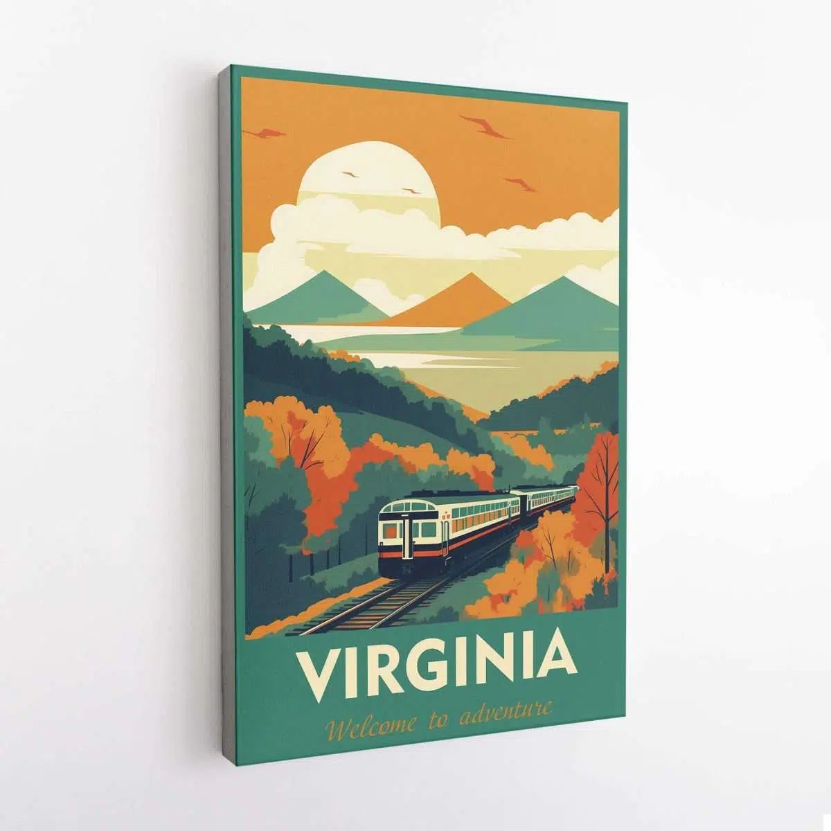 Virginia Welcome To Adventure Canvas