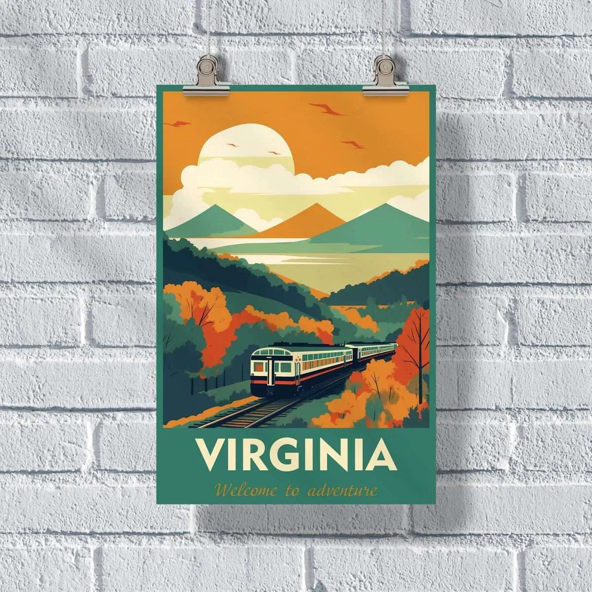 Virginia Welcome To Adventure Poster