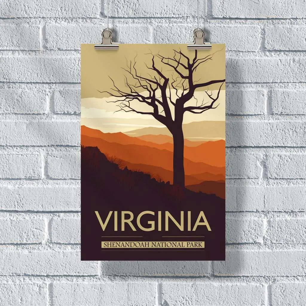 Virginia Shenandoah National Park Poster