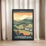 Virginia Welcome To Virginia Framed Poster