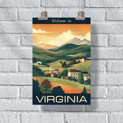 Virginia Welcome To Virginia Poster