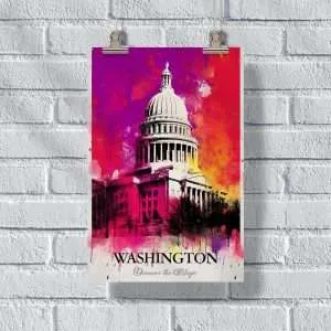 Washington Discover The Magic Poster