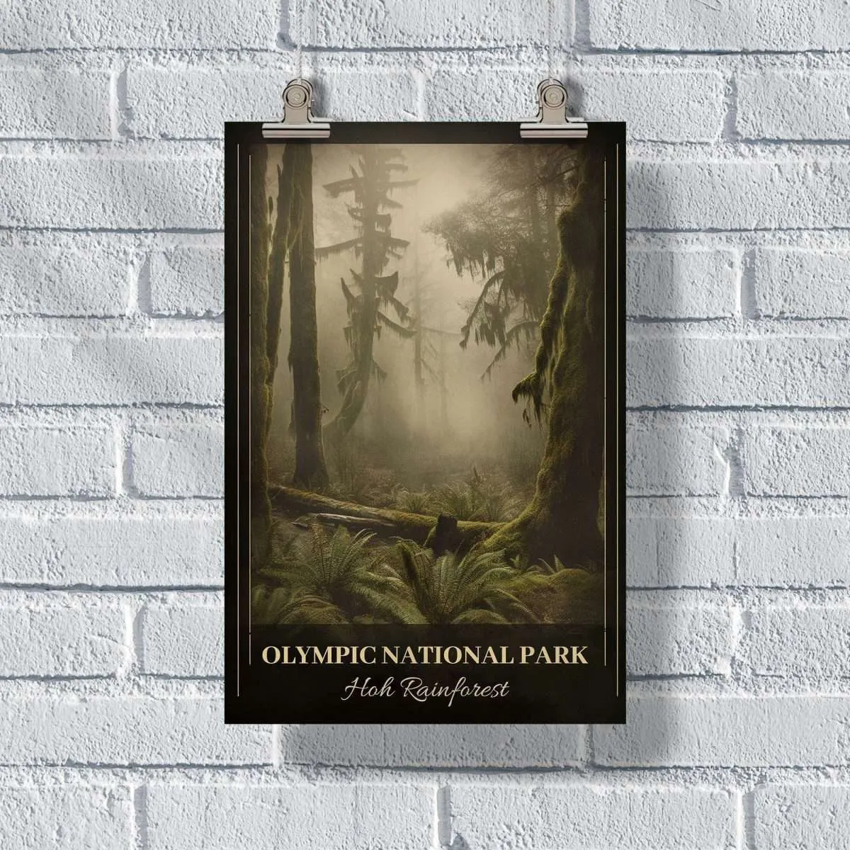 Washington Olympic National Park Hoh Forest Poster