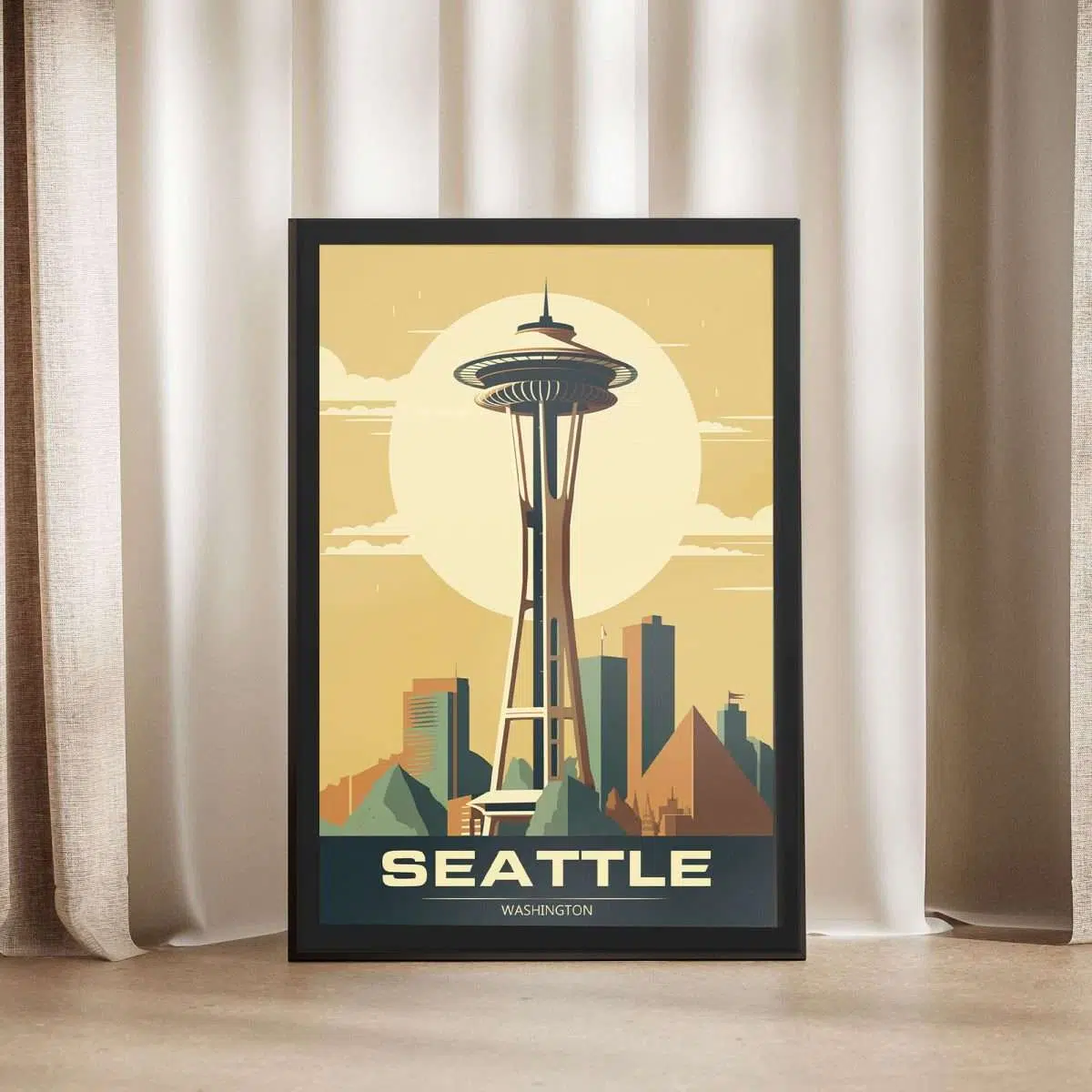 Washington Seattle Framed Poster