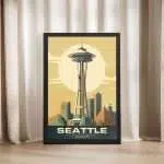 Washington Seattle Framed Poster