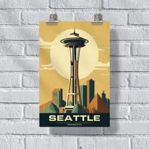 Washington Seattle Poster