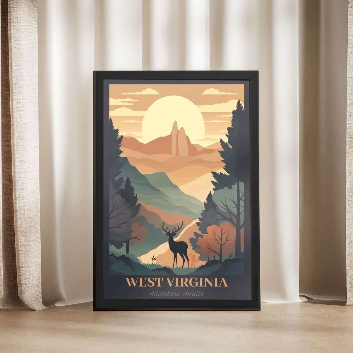 West Virginia Adventure Awaits Framed Poster