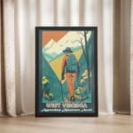 West Virginia Appalachian Adventures Await Framed Poster