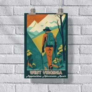 West Virginia Appalachian Adventures Await Poster