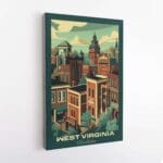 West Virginia Charleston Canvas