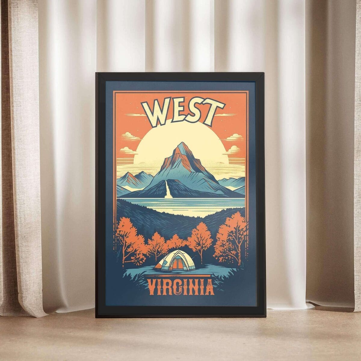 West Virginia Framed Poster