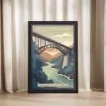 West Virginia Welcome To Adventure Framed Poster