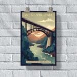 West Virginia Welcome To Adventure Poster