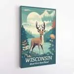 Wisconsin America's Heartland Canvas