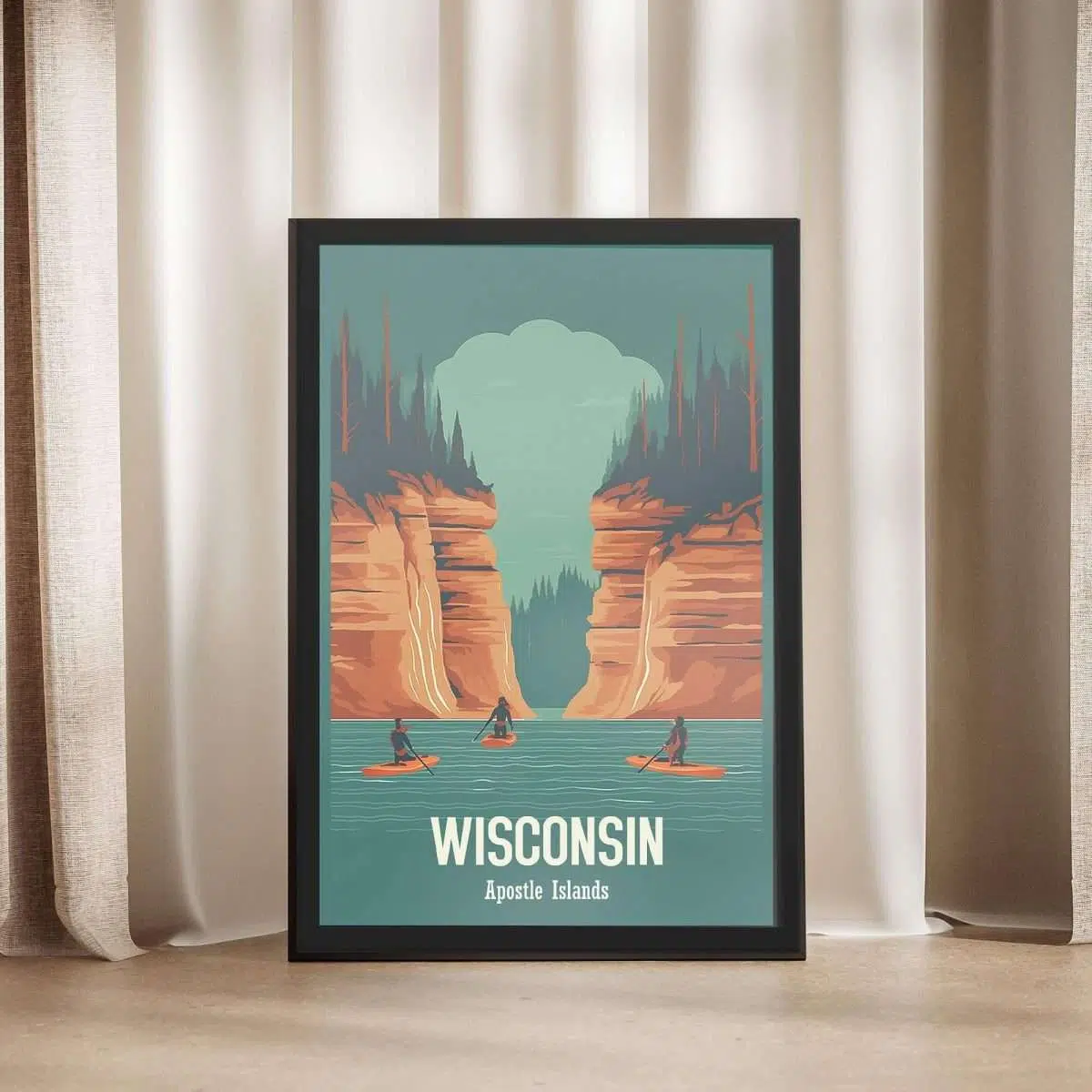 Wisconsin Apostle Islands Framed Poster