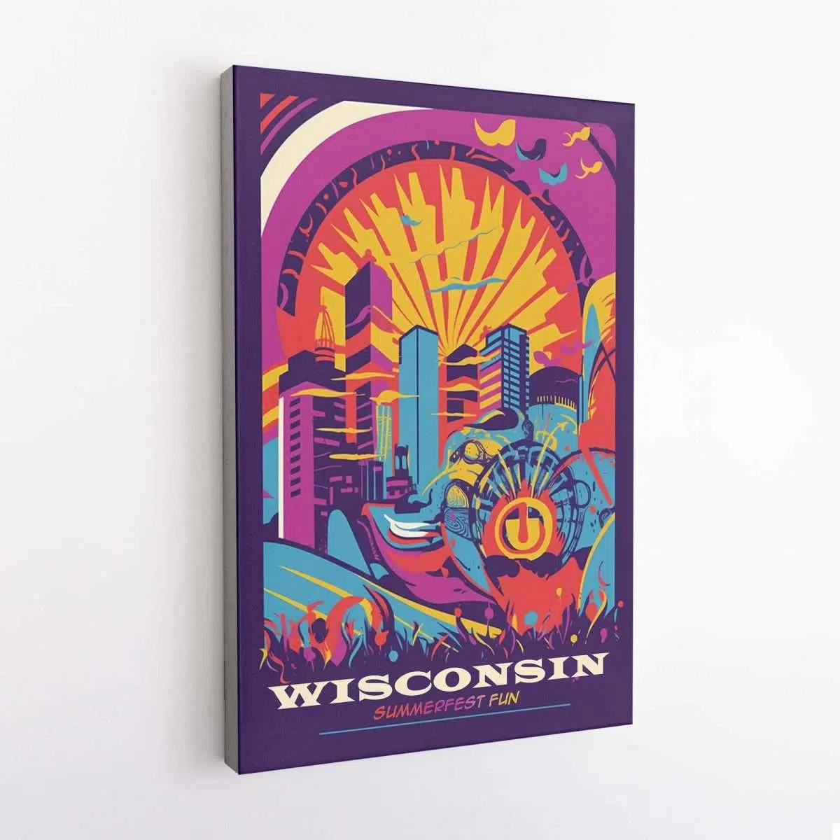 Wisconsin Summerfest Fun Canvas