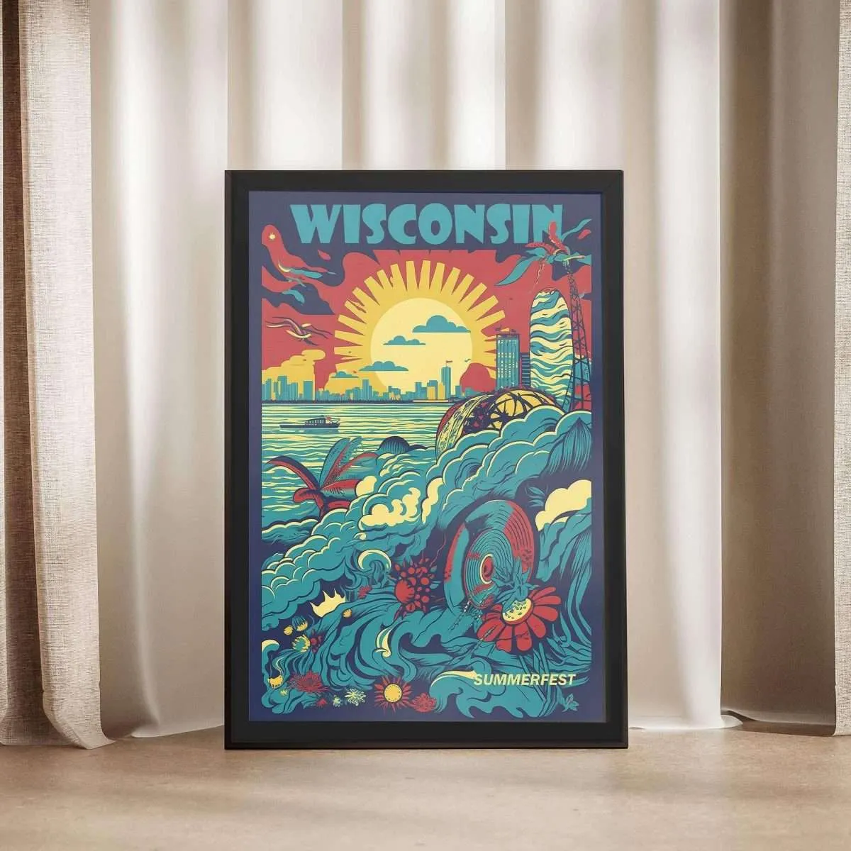 Wisconsin Summerfest Framed Poster