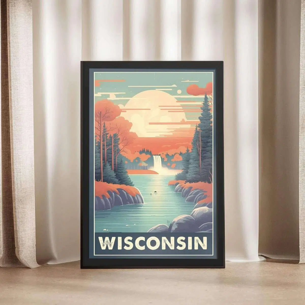 Wisconsin Framed Poster