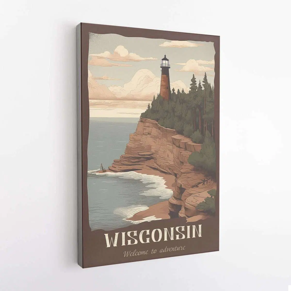 Wisconsin Welcome To Adventure Canvas