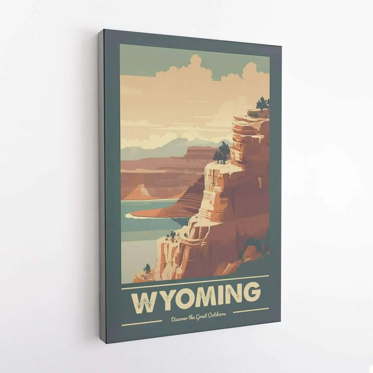 Wyoming Discover The Great Outdoors Canvas