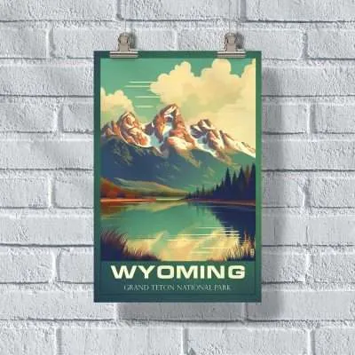 Wyoming Grand Teton National Park Poster