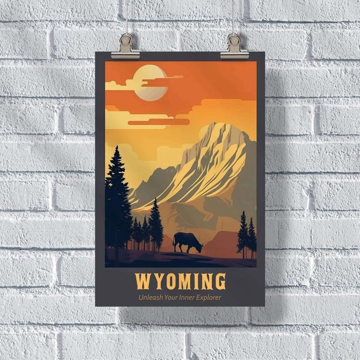 Wyoming Unleash Your Inner Explorer Poster