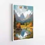 Wyoming Watercolor Canvas