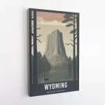 Wyoming Welcome To Adventure Canvas