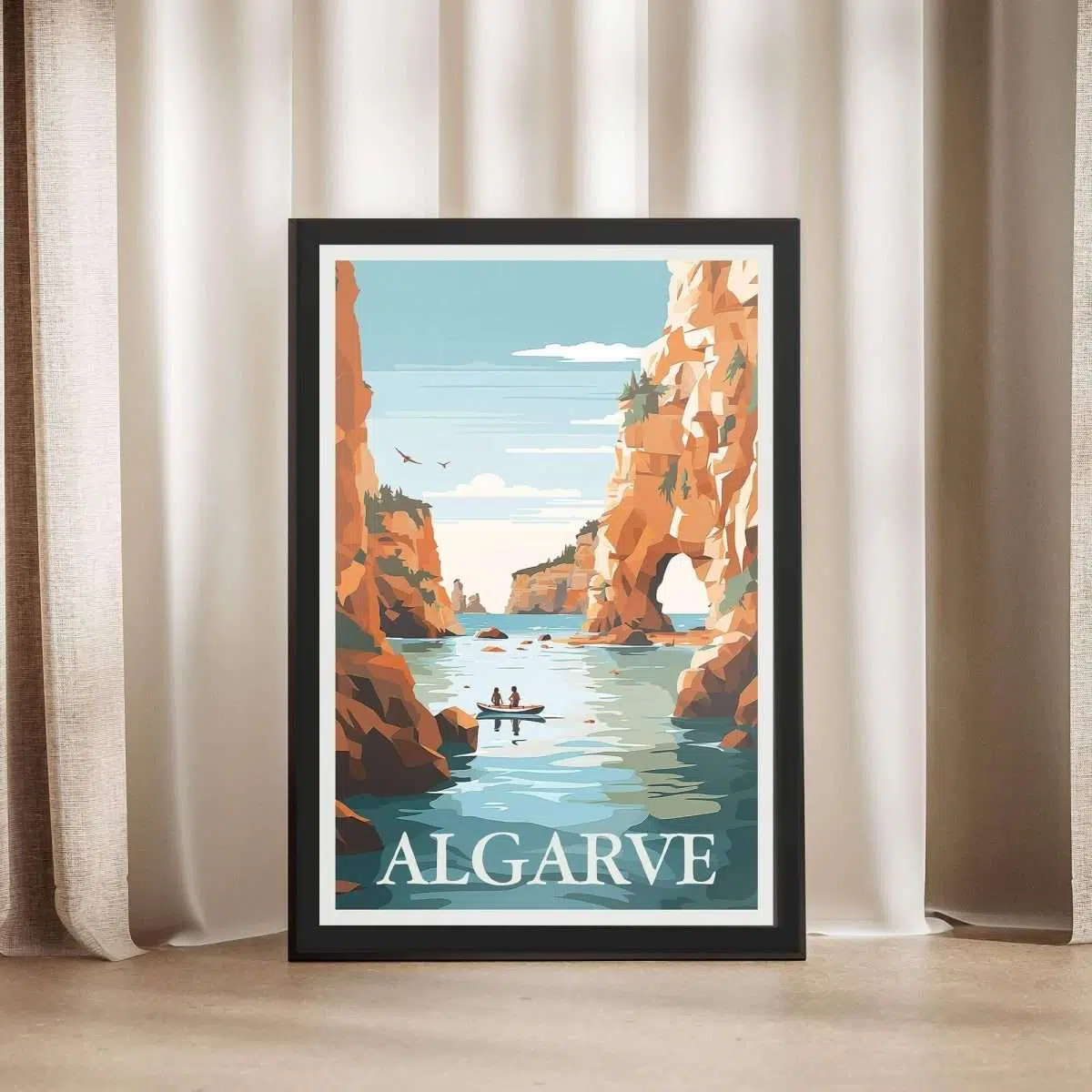 Algarve Caves And Grottoes Framed Poster