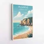 Algarve Cliffside Beach Canvas